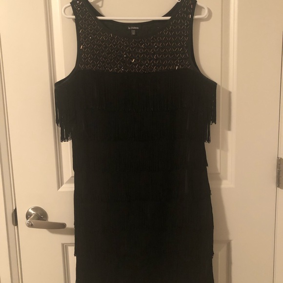 LeChateau sleeveless “Flapper Style” cocktail XL dress.Perfect for the holidays! - Picture 4 of 8